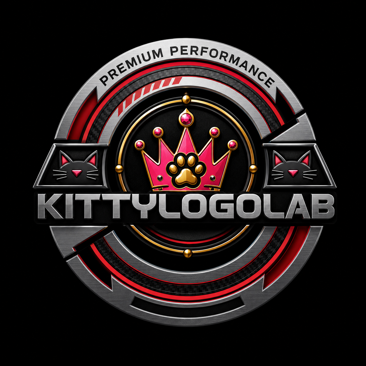 KittyLogoLab premium performance logo