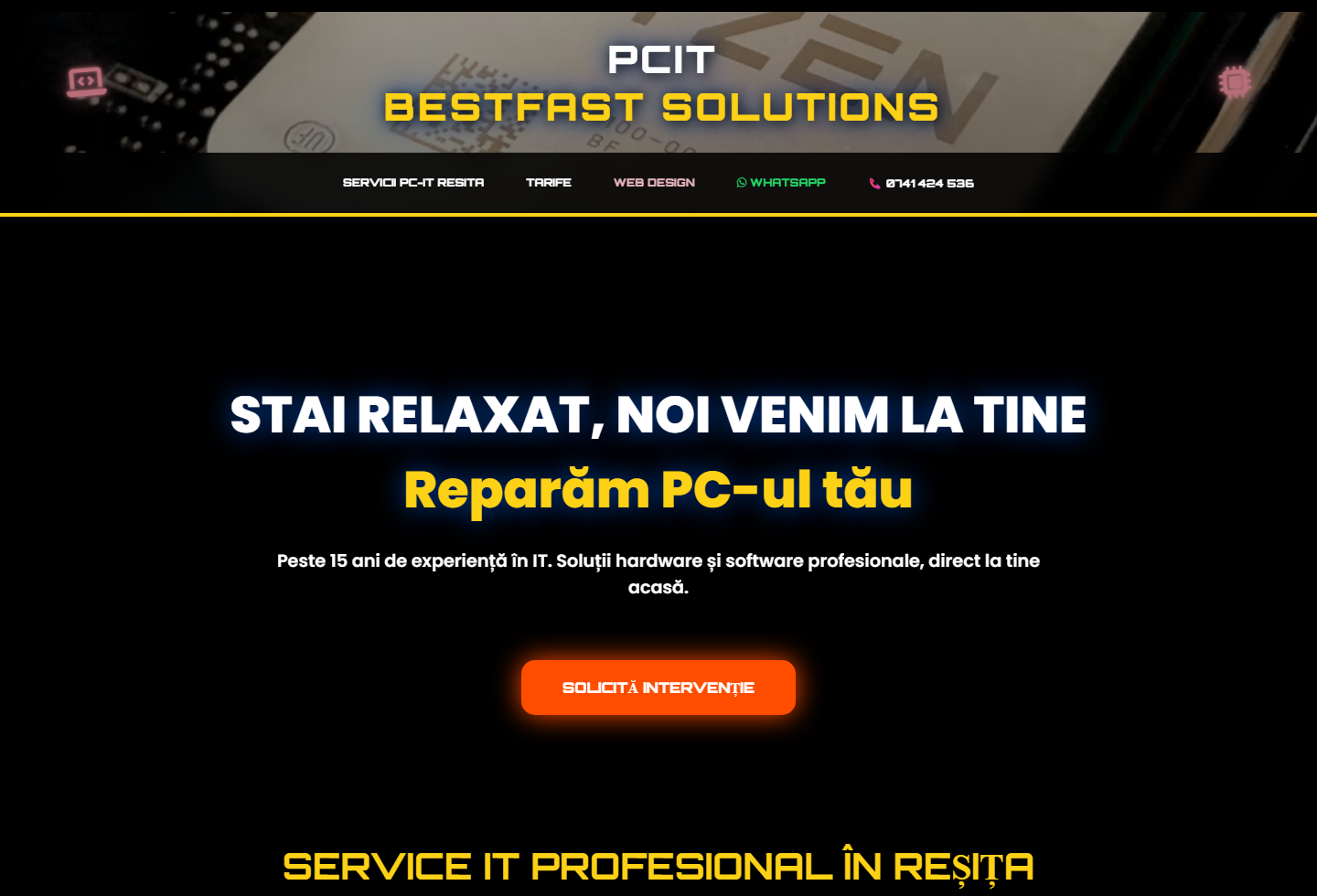 Best Fast Solutions PC repair website screenshot