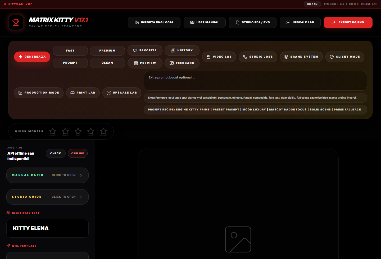 KittyLab Studio creative web app screenshot
